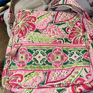 Vera Bradley Pinwheel Pink Crossbody Messenger Purse